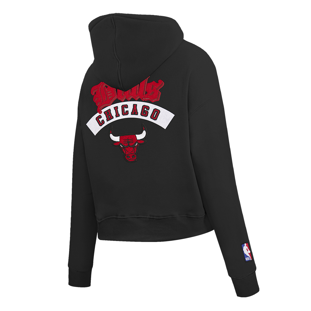 NBA CHICAGO BULLS BEST OF WOMEN'S FLC FZ HOODIE (BLACK)