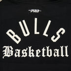 NBA CHICAGO BULLS MODERN ORIGINALS WOMEN'S FLC CROPPED PO HOODIE (BLACK)