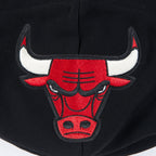 NBA CHICAGO BULLS MODERN ORIGINALS WOMEN'S FLC CROPPED PO HOODIE (BLACK)