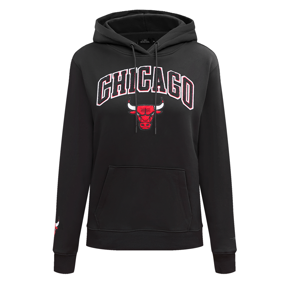 NBA CHICAGO BULLS CLASSIC CHANDAIL À CAPUCHON POUR FEMME (NOIR)