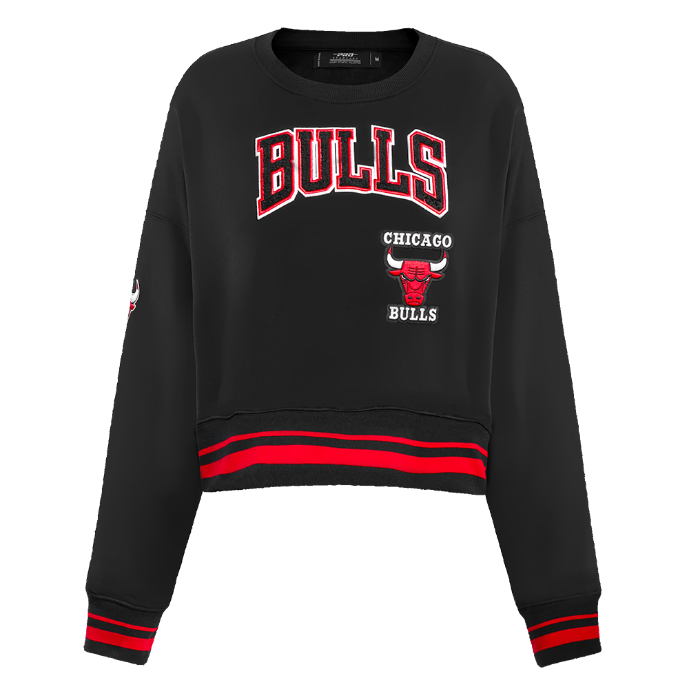 NBA CHICAGO BULLS RETRO CLASSIC CHANDAIL À COL ROND POUR FEMME (NOIR/ROUGE)