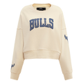 NBA CHICAGO BULLS VARSITY BLUES WOMEN'S CREWNECK (LINEN)