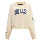 NBA CHICAGO BULLS VARSITY BLUES WOMEN'S CREWNECK (LINEN)