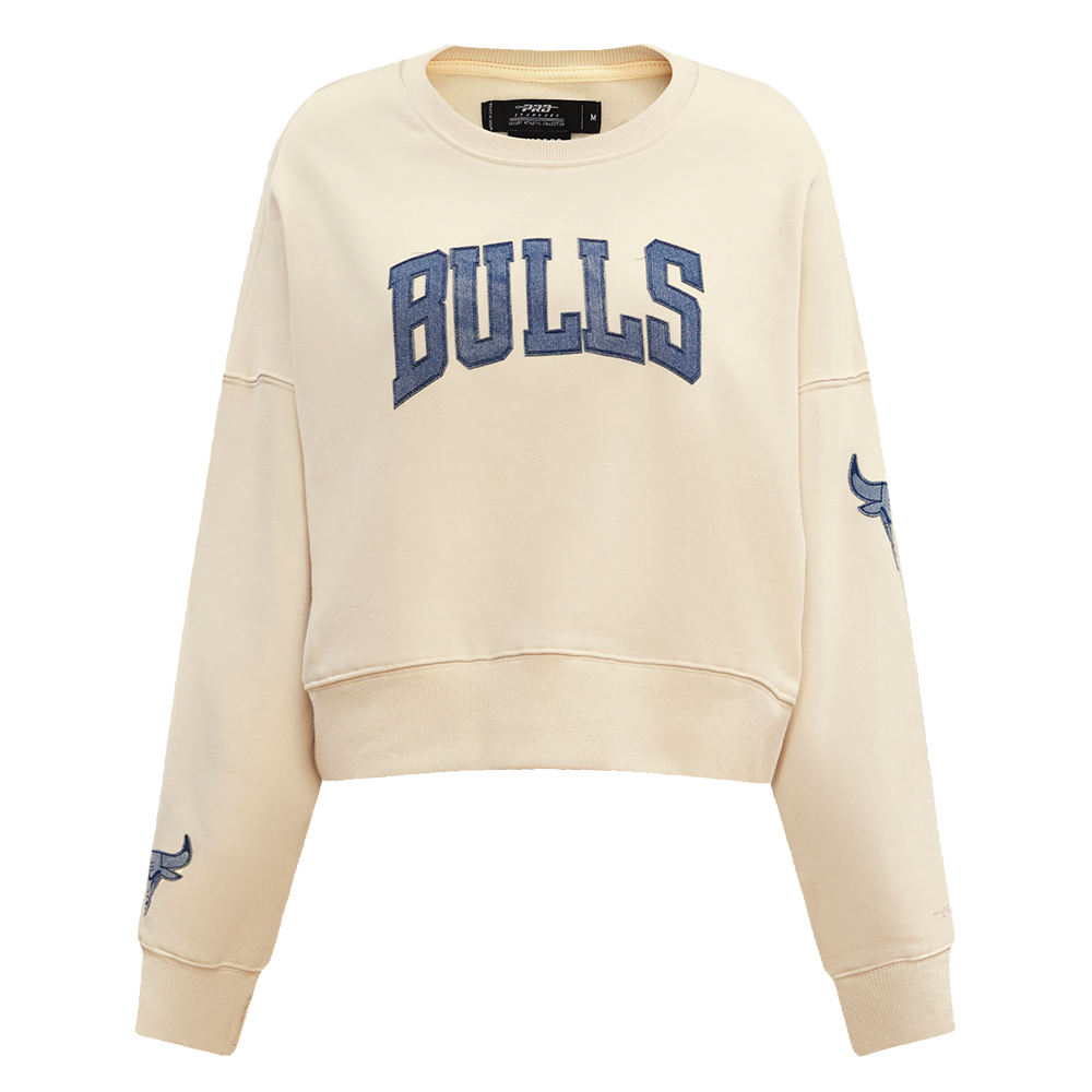 NBA CHICAGO BULLS VARSITY BLUES WOMEN'S CREWNECK (LINEN)