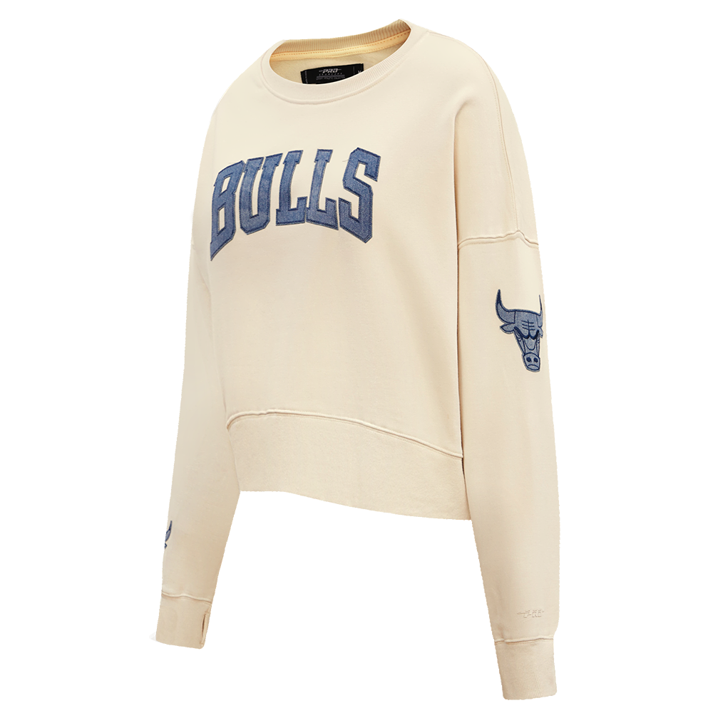 NBA CHICAGO BULLS VARSITY BLUES WOMEN'S CREWNECK (LINEN)