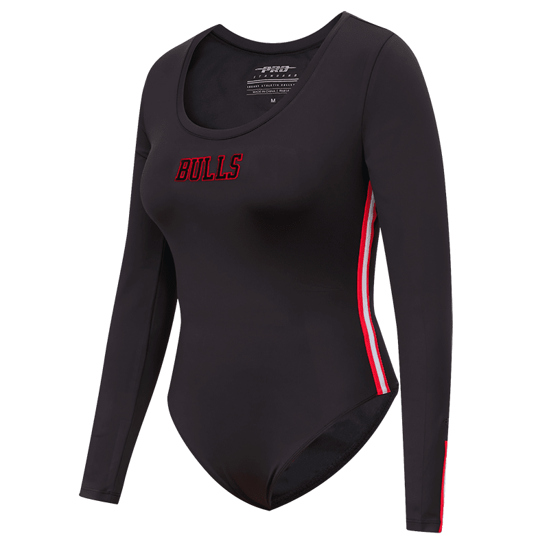 NBA CHICAGO BULLS CLASSIC WOMEN'S LUXBODYSUIT (BLACK)