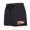 NBA CHICAGO BULLS SCRIPT TAIL WOMEN'S MESH SHORT (BLACK)