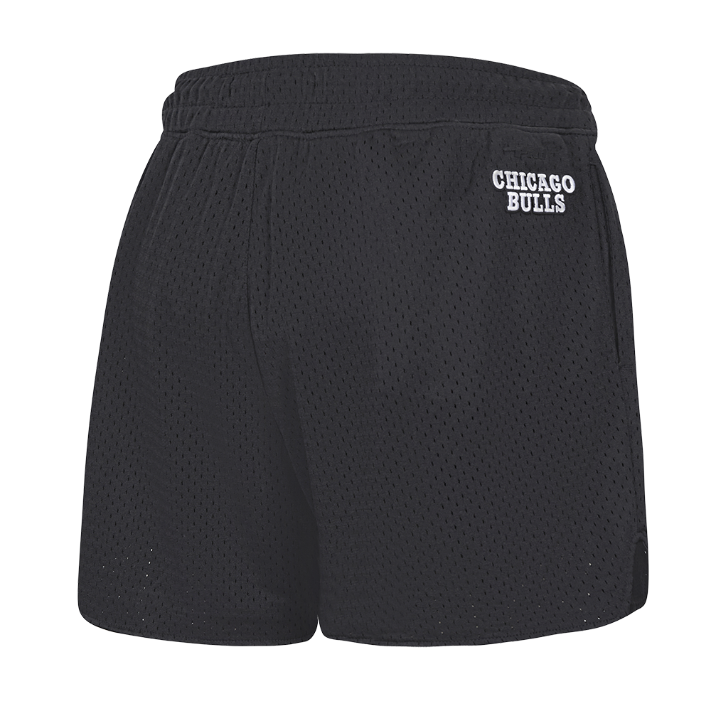NBA CHICAGO BULLS SCRIPT TAIL WOMEN'S MESH SHORT (BLACK)