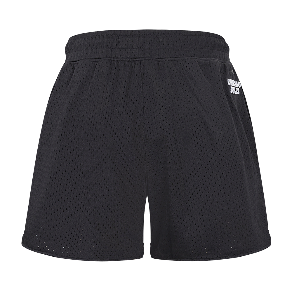 NBA CHICAGO BULLS SCRIPT TAIL WOMEN'S MESH SHORT (BLACK)