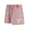 NBA CHICAGO BULLS WASHED CLASSIC SHORT EN MOLLETON FRANÇAIS DÉLAVÉ À L'ENZYME POUR FEMME (MAUVE DÉLAVÉ)