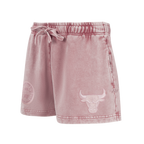 NBA CHICAGO BULLS WASHED CLASSIC SHORT EN MOLLETON FRANÇAIS DÉLAVÉ À L'ENZYME POUR FEMME (MAUVE DÉLAVÉ)
