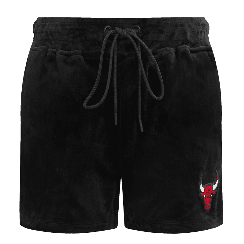 NBA CHICAGO BULLS CLASSIC WOMEN'S VELOUR SHORT (BLACK)