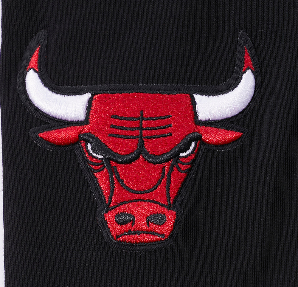 NBA CHICAGO BULLS SCRIPT TAIL WOMEN'S HIGH WAIST JERSEY LEGGING (BLACK)