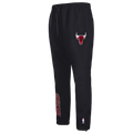 NBA CHICAGO BULLS CLASSIC WOMEN'S WIND WOVEN PANT (BLACK)