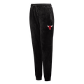 NBA CHICAGO BULLS CLASSIC WOMEN'S VELOUR JOGGER (BLACK)