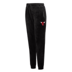 NBA CHICAGO BULLS CLASSIC WOMEN'S VELOUR JOGGER (BLACK)