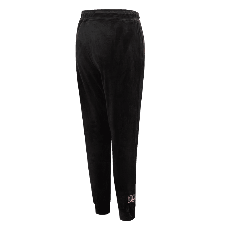 NBA CHICAGO BULLS CLASSIC WOMEN'S VELOUR JOGGER (BLACK)