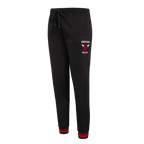 NBA CHICAGO BULLS RETRO CLASSIC PANTALON OUATÉ POUR FEMME (NOIR/ROUGE)
