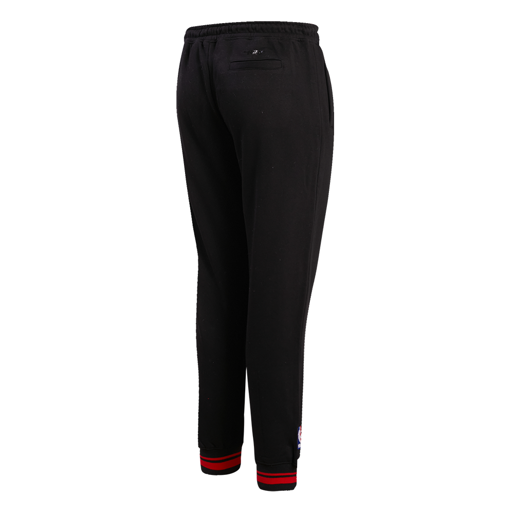 NBA CHICAGO BULLS RETRO CLASSIC PANTALON OUATÉ POUR FEMME (NOIR/ROUGE)