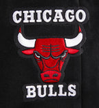 NBA CHICAGO BULLS RETRO CLASSIC PANTALON OUATÉ POUR FEMME (NOIR/ROUGE)