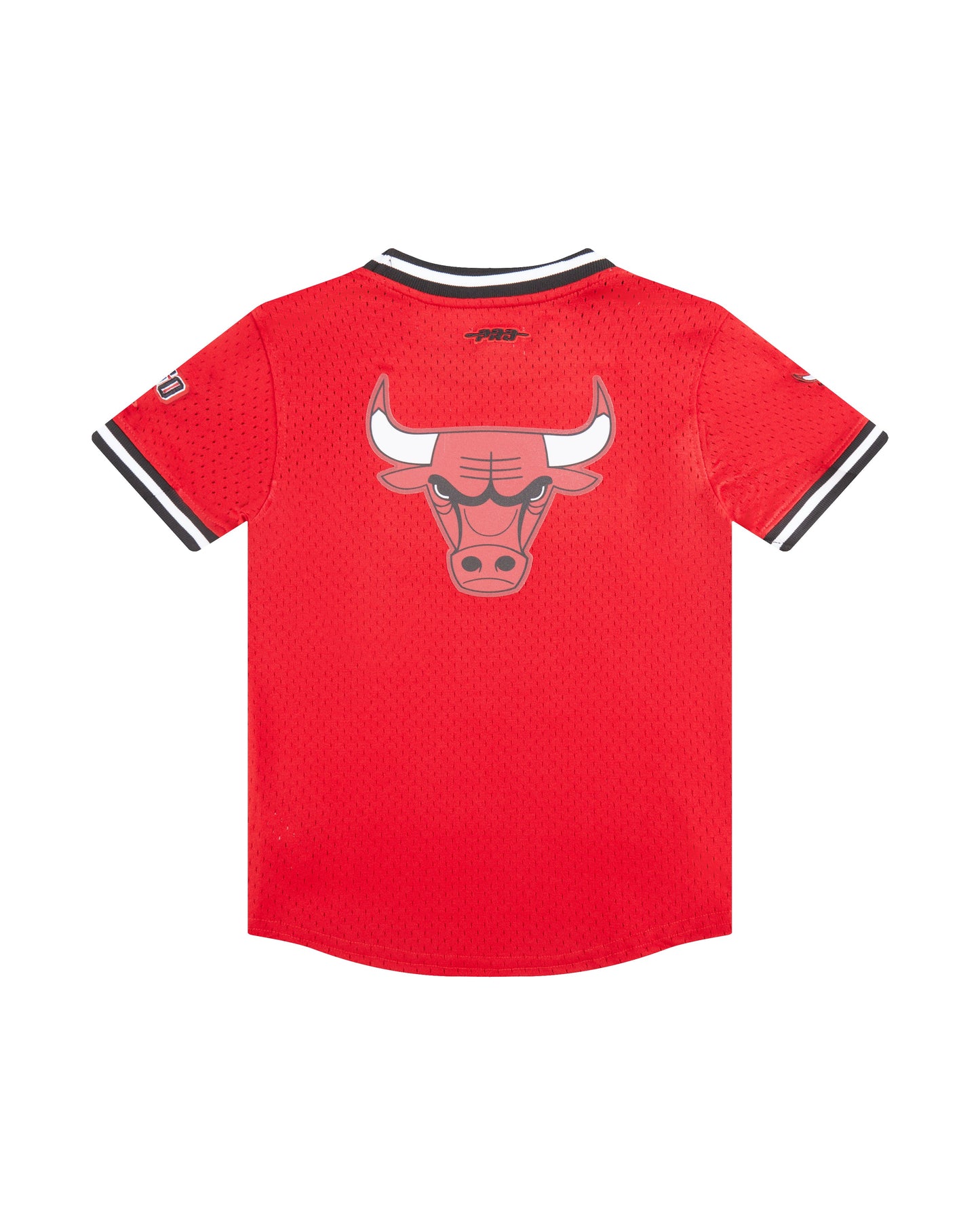 NBA CHICAGO BULLS CLASSIC LITTLE BOYS SHORT SLEEVE MESH TEE (RED/BLACK)