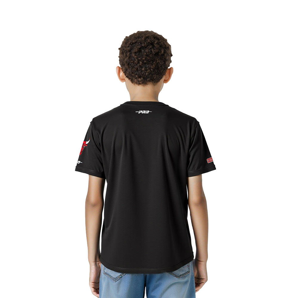 NBA CHICAGO BULLS CLASSIC LITTLE BOYS SHORT SLEEVE TEE (BLACK)