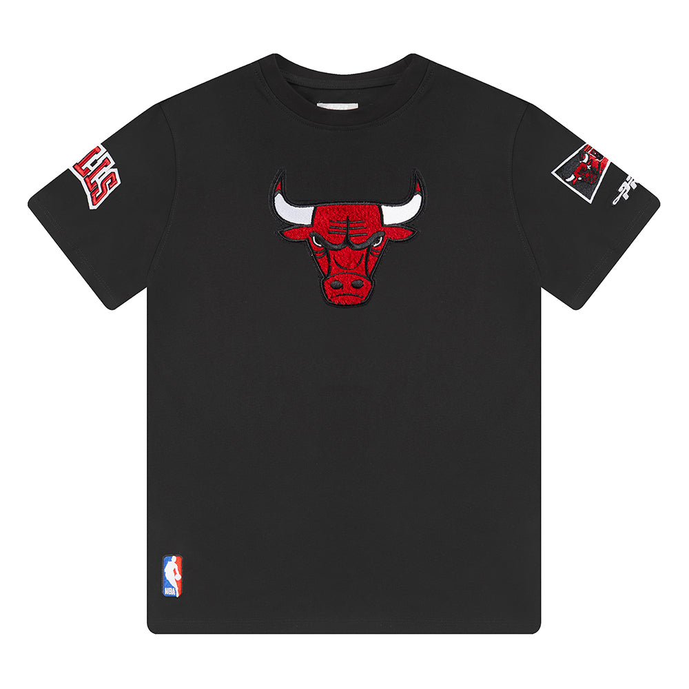 NBA CHICAGO BULLS RETRO CLASSIC LITTLE BOY'S SHORT SLEEVE TEE (BLACK)