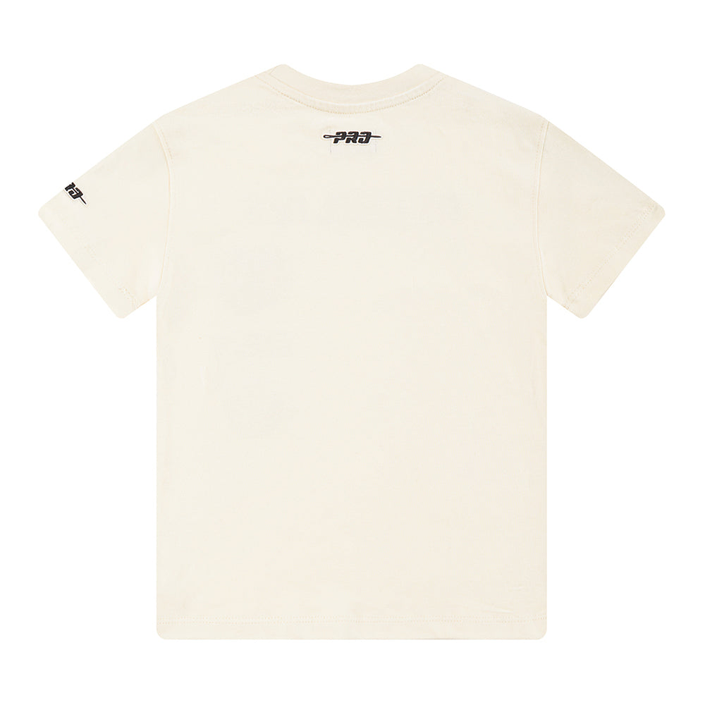 NBA CHICAGO BULLS RETRO CLASSIC LITTLE BOYS SHORT SLEEVE TAPING TEE (EGGSHELL/ RED)