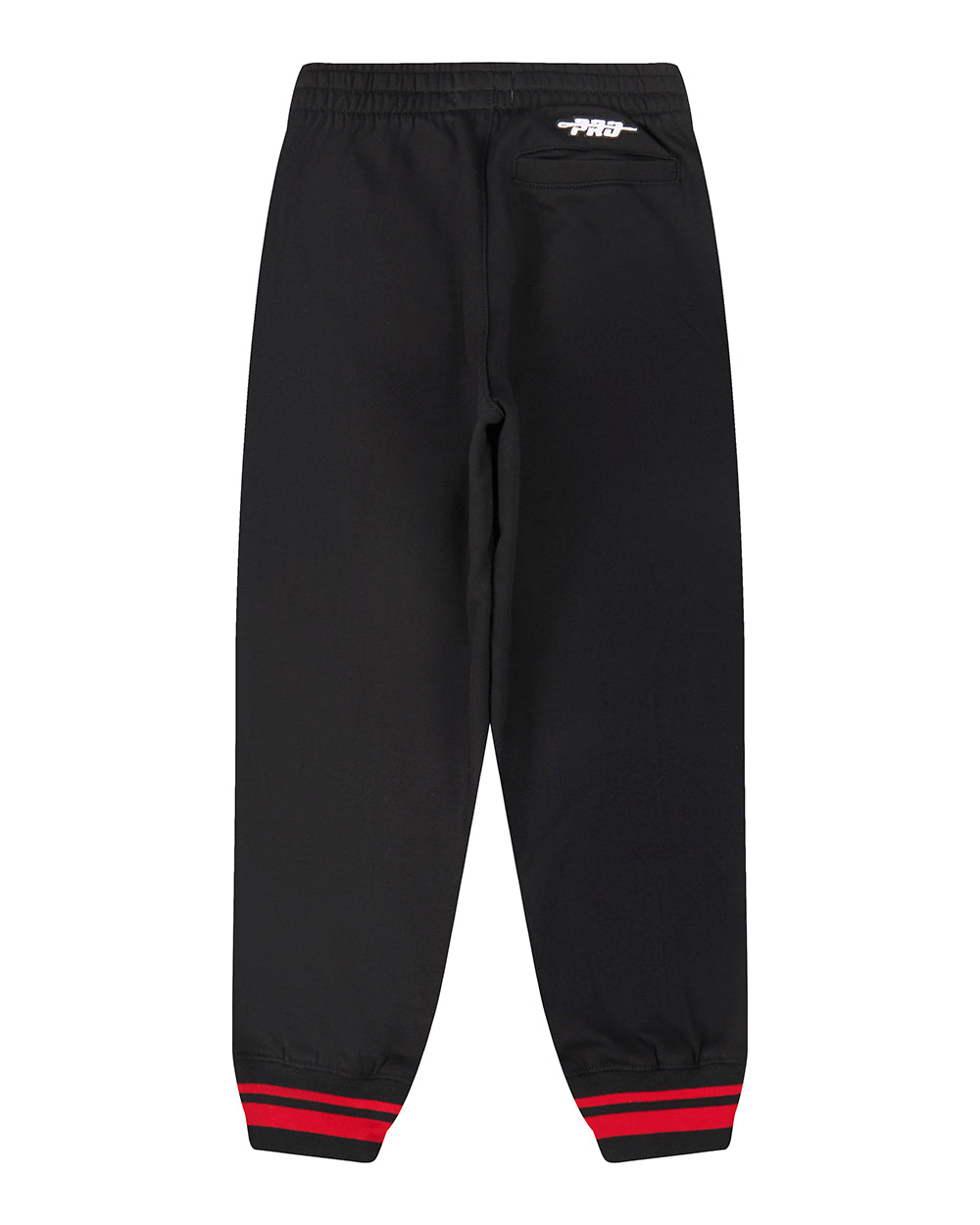 NBA CHICAGO BULLS RETRO CLASSIC LITTLE BOYS RIB FLC SWEATPANT (BLACK/RED/BLACK)