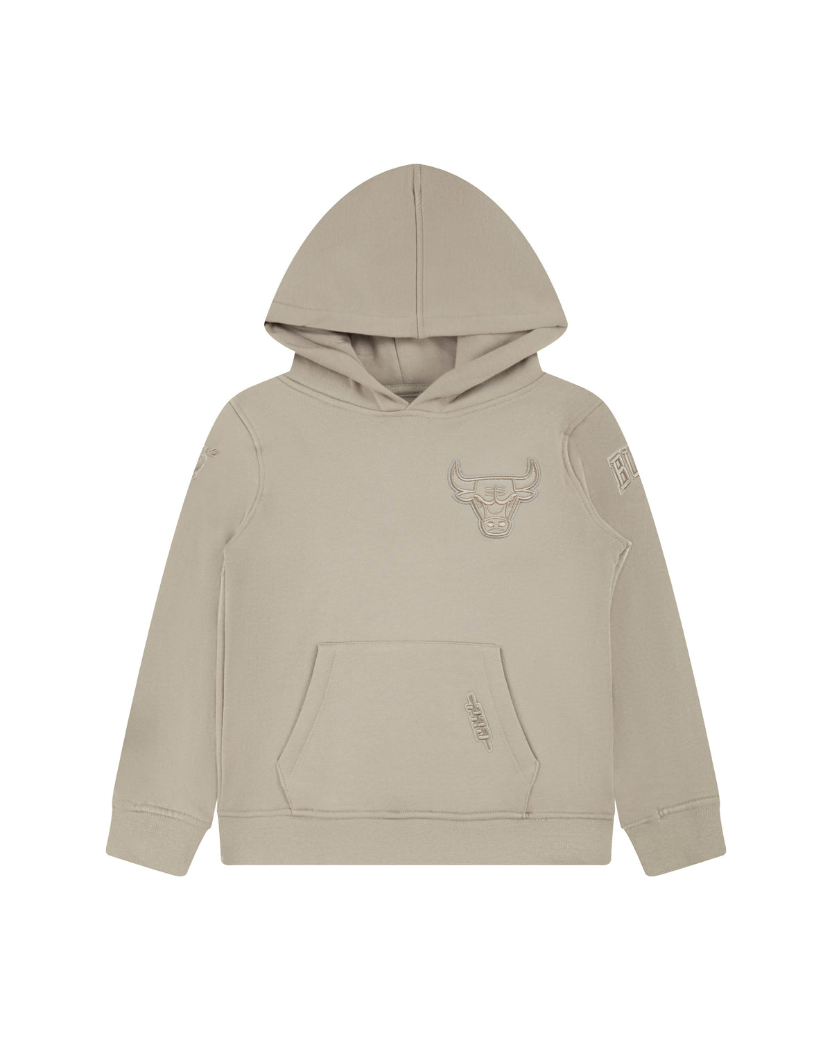 NBA CHICAGO BULLS NEUTRAL CHANDAIL À CAPUCHON EN MOLLETON POUR GARÇON ENFANT (TAUPE)