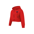 NBA CHICAGO BULLS CLASSIC CHANDAIL À CAPUCHON EN MOLLETON À GLISSIÈRE POUR FILLE ENFANT (ROUGE)