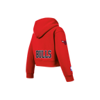 NBA CHICAGO BULLS CLASSIC CHANDAIL À CAPUCHON EN MOLLETON À GLISSIÈRE POUR FILLE ENFANT (ROUGE)