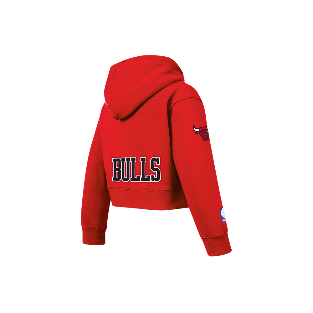 NBA CHICAGO BULLS CLASSIC CHANDAIL À CAPUCHON EN MOLLETON À GLISSIÈRE POUR FILLE ENFANT (ROUGE)