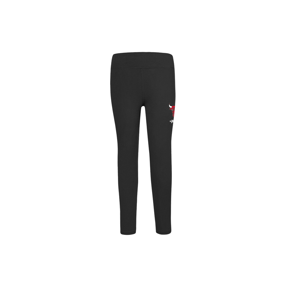 NBA CHICAGO BULLS RETRO CLASSIC LITTLE GIRL'S LEGGING (BLACK)