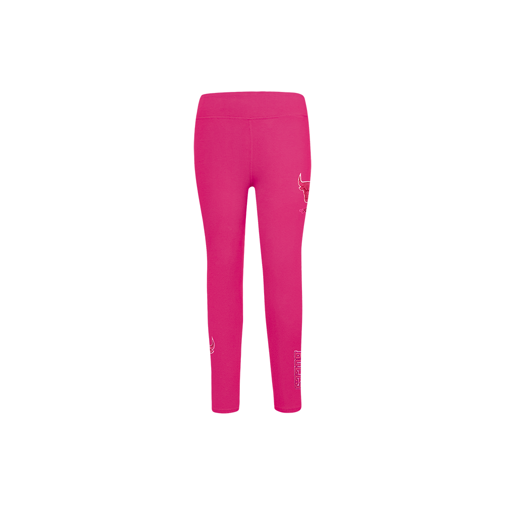 NBA CHICAGO BULLS TRIPLE PINK LITTLE GIRL'S LEGGING (BEETROOT PURPLE)