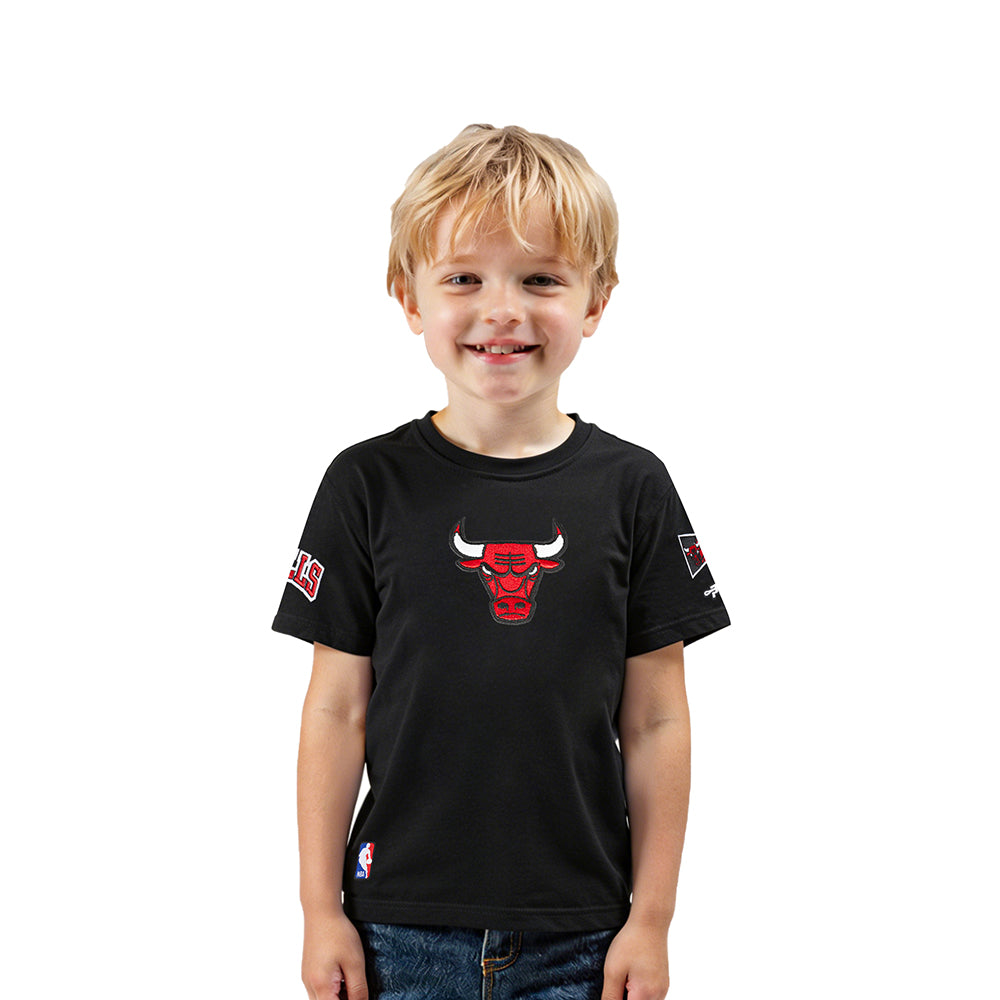 NBA CHICAGO BULLS RETRO CLASSIC TODDLER BOY'S SHORT SLEEVE TEE (BLACK)