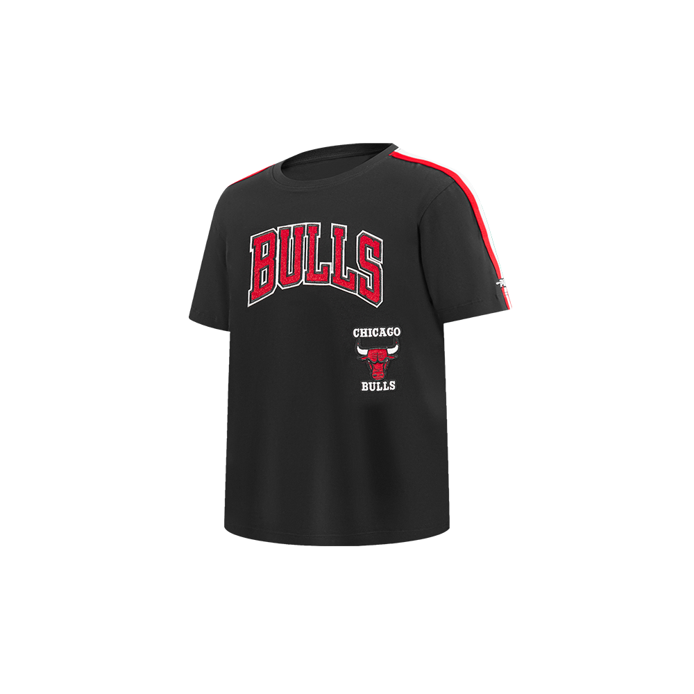 NBA CHICAGO BULLS RETRO CLASSIC TODDLER BOY'S SHORT SLEEVE TAPING TEE(BLACK/RED)