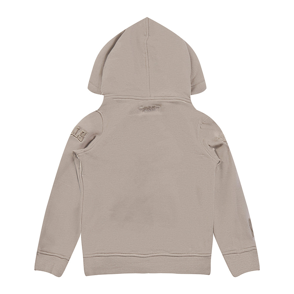 NBA CHICAGO BULLS NEUTRAL TODDLER BOYS FLEECE PULLOVER HOODIE (TAUPE)