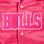 NBA CHICAGO BULLS BLOUSON TRIPLE ROSE EN SATIN POUR FILLE BAMBIN (VIOLET BETTERAVE)