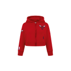 NBA CHICAGO BULLS CLASSIC CHANDAIL À CAPUCHON EN MOLLETON À GLISSIÈRE POUR FILLE BAMBIN (ROUGE)