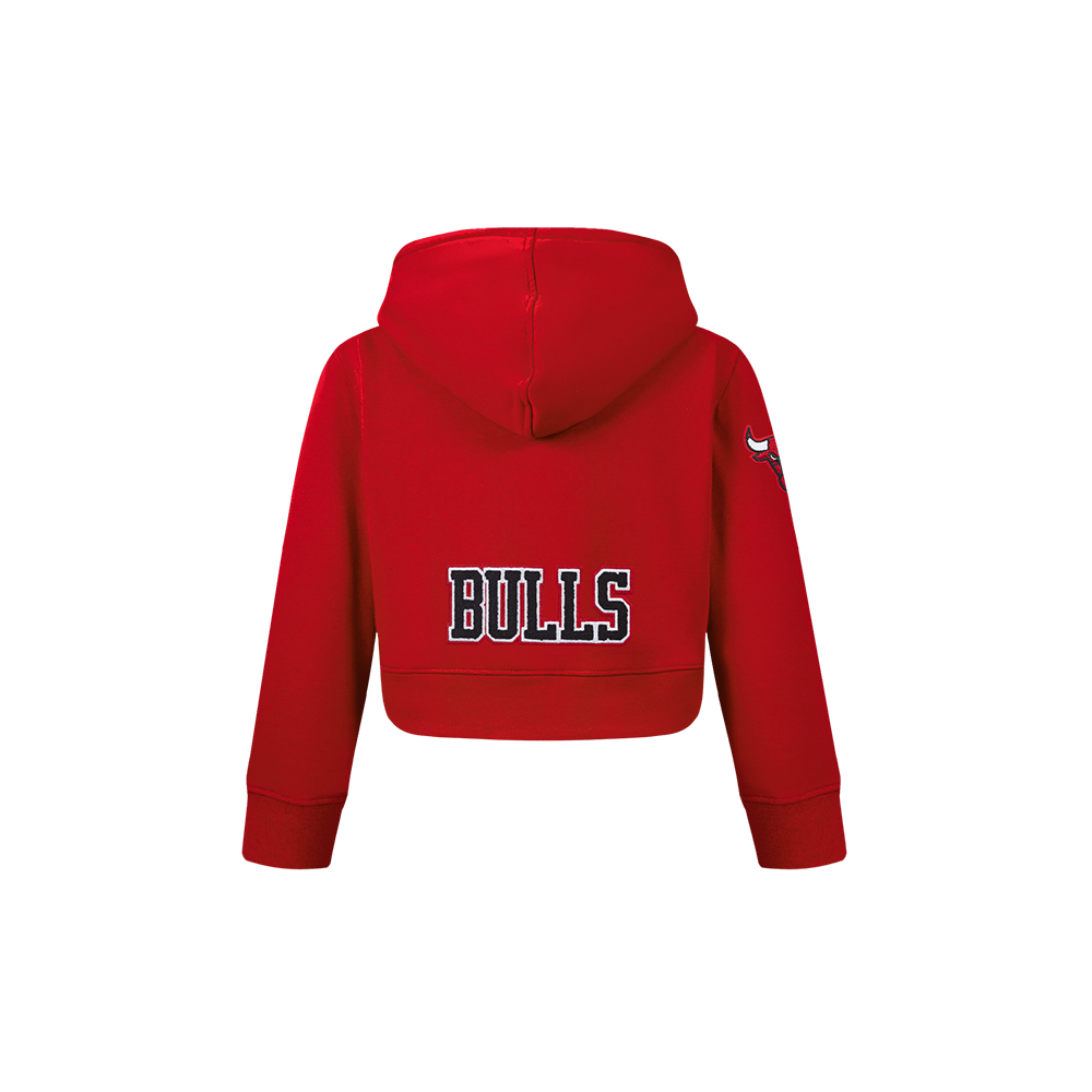 NBA CHICAGO BULLS CLASSIC CHANDAIL À CAPUCHON EN MOLLETON À GLISSIÈRE POUR FILLE BAMBIN (ROUGE)