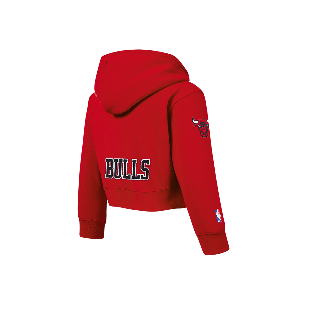 NBA CHICAGO BULLS CLASSIC CHANDAIL À CAPUCHON EN MOLLETON À GLISSIÈRE POUR FILLE BAMBIN (ROUGE)