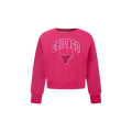 NBA CHICAGO BULLS CHANDAIL À COL ROND TRIPLE ROSE EN MOLLETON POUR FILLE BAMBIN (VIOLET BETTERAVE)