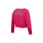 NBA CHICAGO BULLS CHANDAIL À COL ROND TRIPLE ROSE EN MOLLETON POUR FILLE BAMBIN (VIOLET BETTERAVE)