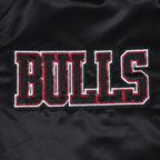 NBA CHICAGO BULLS GAME DAY CLASSICS WOMEN'S SATIN JACKET (BLACK)