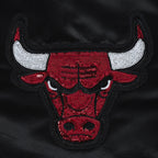 NBA CHICAGO BULLS GAME DAY CLASSICS WOMEN'S SATIN JACKET (BLACK)