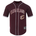 NBA CLEVELAND CAVALIERS CLASSIC CHEMISE BOUTONNÉE EN FILET POUR HOMME (LIE-DE-VIN)
