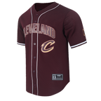 NBA CLEVELAND CAVALIERS CLASSIC CHEMISE BOUTONNÉE EN FILET POUR HOMME (LIE-DE-VIN)