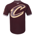 NBA CLEVELAND CAVALIERS CLASSIC CHEMISE BOUTONNÉE EN FILET POUR HOMME (LIE-DE-VIN)