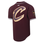 NBA CLEVELAND CAVALIERS CLASSIC CHEMISE BOUTONNÉE EN FILET POUR HOMME (LIE-DE-VIN)